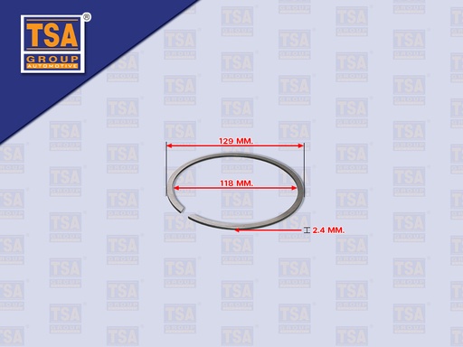 [9905-0171] ปริ้นล็อคลูกปืนใส้เลื่อนเฟืองทด HINO MEGA VICTOR 344 AO9C M009 129*118*2.4MM TSA