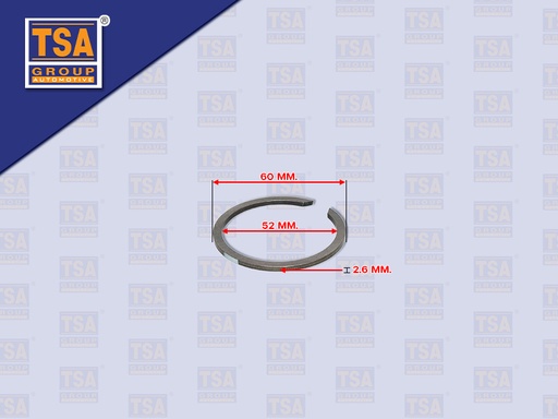 [9905-0166] ปริ้นปลายราวบน HINO MEGA VICTOR 344 AO9C M009 60*52*2.6MM TSA