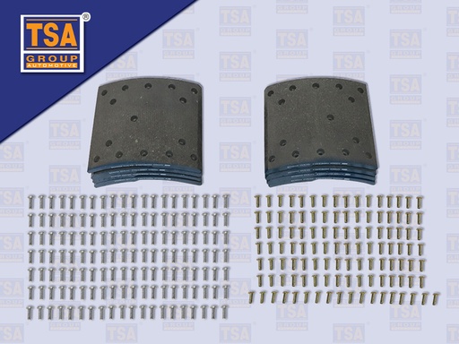 [8804-0061] ผ้าเบรคหลัง IS FVM300 FTR240 7" 30รู BENDIX