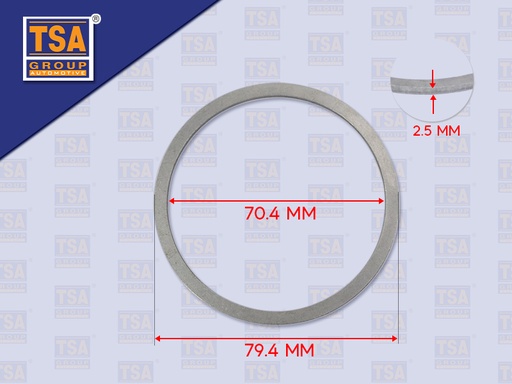 [9905-0179] แหวนรองปั๊มน้ำมันเกียร์ ZF270 79.4*70.4*2.5MM
