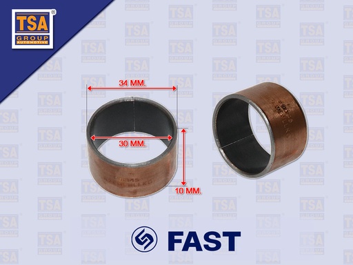 [6607-0037] บู๊ชสลักฝาเกียร์ตัวสั้น FAST 9JS200T 9JS119T-B 12JS200TA 6DS100TA 34*30*10MM 1ชุด=2ตัว