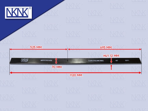 [0214-0217] แหนบเสริมกระดาน MS TRITON 48" 12*70*1220MM NKN