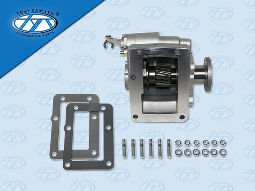 [1104-0041] เกียร์ฝากมิเนียม PTO MS CANTER M038 16 ฟัน เฟืองเฉียงขวา ดึงซ้าย-รุ่นหน้าแปลน 4รู YAMATO  