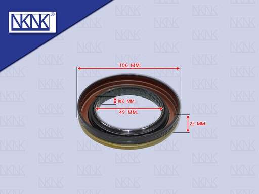 [0213-0398] ซีลล้อหลังใน IS NQR140 126*81.7*18.8*22MM NKN