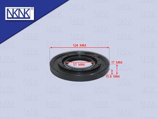 [0213-0383] ซีลล้อหลังนอก HN FC GD FW KK 124*57*13*14MM NKN