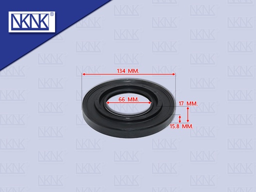 [0213-0382] ซีลล้อหลังนอก HN HITEX MEGA FM 134*66*15.8*17MM NKN