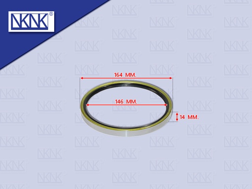 [0213-0377] ซีลล้อหลังใน HN F18 HITEX MEGA FM 164*146*14MM NKN