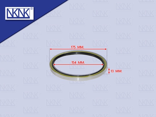 [0213-0373] ซีลล้อหลังใน HN MEGA500 175*154*13MM NKN