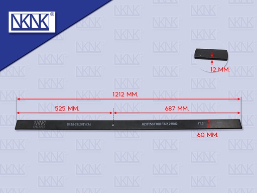 [0214-0223] แหนบเสริมกระดาน MD BT50 PRO FORD T6 2.2 47.5" 12*60*1212MM NKN