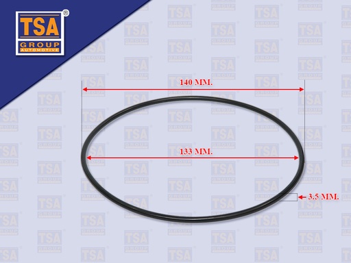 [9905-0180] โอริงตีต๋า HN AO9C M009 140*133*3.5MM