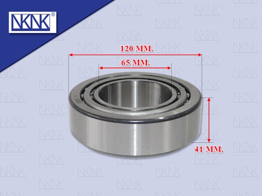 [0205-0300] ลูกปืนล้อ ตับนอก ROR YORK BPW 120*65*41MM 33213 NKN