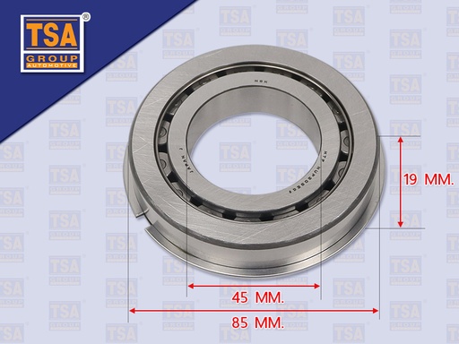 [9905-0182] ลูกปืนราวล่าง IS FTR240 6HK1 MZW6P HTF 045-6-a2gNX/NUP209Eag 85*45*19MM NSK
