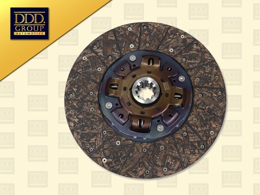 [1203-0012] แผ่นคลัช HN MEGA500  15" 10 ร่อง EURO3 2008 ไม่ทองแดง รู 44.5MM 380*220*10*44.5 DDD