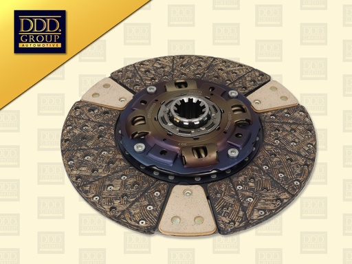 [1203-0005] แผ่นคลัช IS 17'' 10 ร่อง EURO3 ก้อนทองแดงใหญ่ ปลายใหญ่ รู 50.8MM 430*250*10*50.8 คอ 59MM DDD