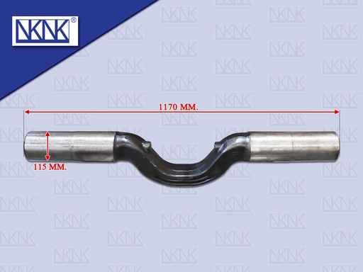 [0213-0413] แกนเพลาโบกี้ FS 628 FV215 โชกุน 6M40 6M41 ยาว 1170MM ตัวงอ แกนโต 115MM NKN