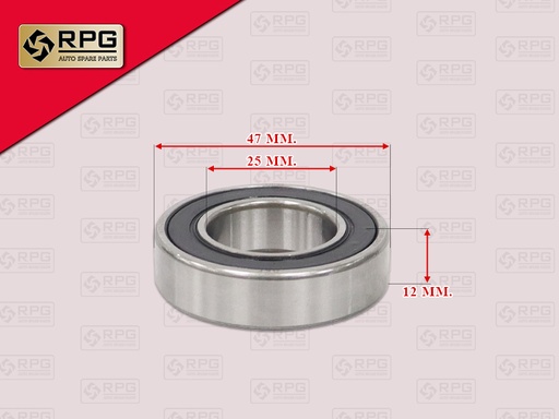 [0703-0200] ลูกปืนในรูมู่เล่ย์ 6005 47*25*12MM RPG