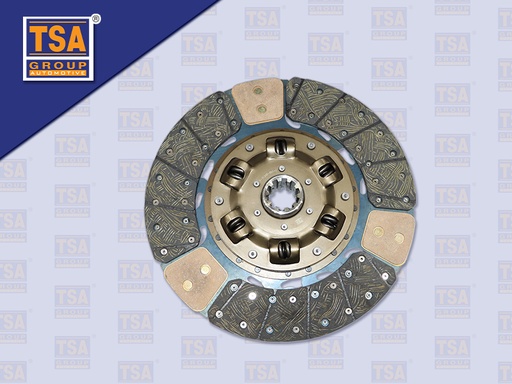 [0103-0104] แผ่นคลัช IS 15"10 ร่อง (ทองแดง ) รู 45 มิล (TSA) (380*240 MM)