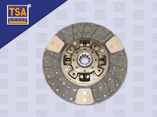 [0103-0152] แผ่นคลัช HN 15''10 ร่อง EURO3 (ทองแดง) รู 45มิล (TSA) (380*220MM)