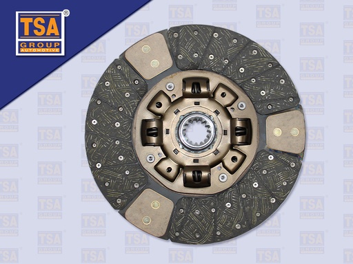 [0103-0157] แผ่นคลัช FS 15''14 ร่อง EURO3(ทองแดง)รู 45 มิล TSA(380*220 MM)