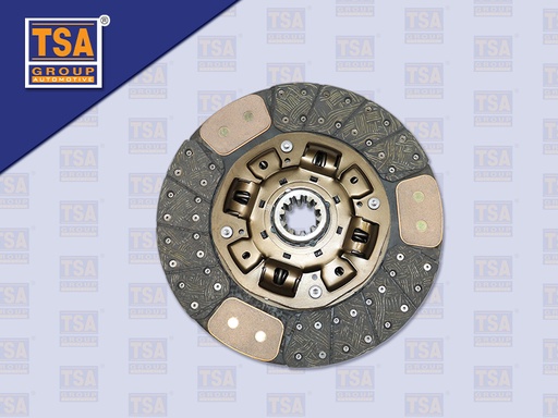 [0103-0158] แผ่นคลัช HN 14''10ร่อง EURO3(ทองแดง)รู 44.4มิล TSA (350*220*MM)