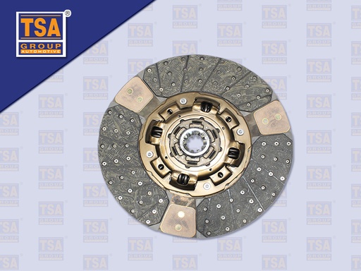 [0103-0161] แผ่นคลัช HN 17''10 ร่อง EURO3 ปลายเล็ก(ทองแดง)รู 45 มิล(TSA)(430*250*10T 45)