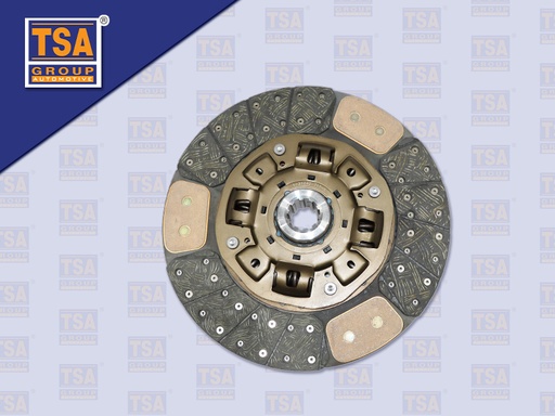 [0103-0162] แผ่นคลัช IS 14''10 ร่อง EURO3(ทองแดง)รู 38 มิล(TSA)(350*220*10T 38)