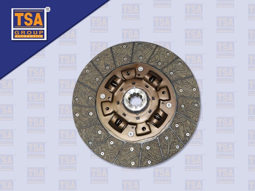 [0103-0169] แผ่นคลัช IS 14''10 ร่อง EURO3 (ไม่ทองแดง)รู 38 มิล(TSA)(350*220*10T 38.1)