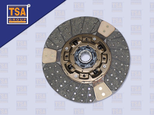 [0103-0176] แผ่นคลัช NS 17''18 ร่อง EURO3 (ทองแดง) ไม่แฉก(TSA)