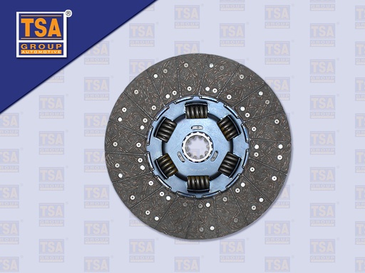 [0103-0224] แผ่นคลัช SINO TRUCK 17''10 ร่อง (ไม่ทองแดง)(TSA) รู 52.5 มิล (340*240 MM)