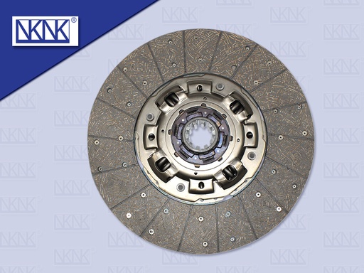[0203-0105] แผ่นคลัช HN MECA700 17"10 ร่อง EURO3(ไม่ทองแดง)NKN รู 50 มิล(430*250 MM)