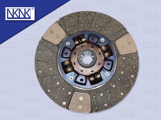 [0203-0129] แผ่นคลัช HN 15''10 ร่อง EURO3(ทองแดง)รู 45 มิล(NKN)(380*220*10T 44.7)