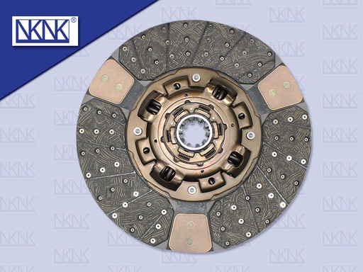 [0203-0131] แผ่นคลัช HN 17''10 ร่อง EURO3 ปลายใหญ่ (ทองแดง) รู 50 มิล (NKN) (430*250MM)