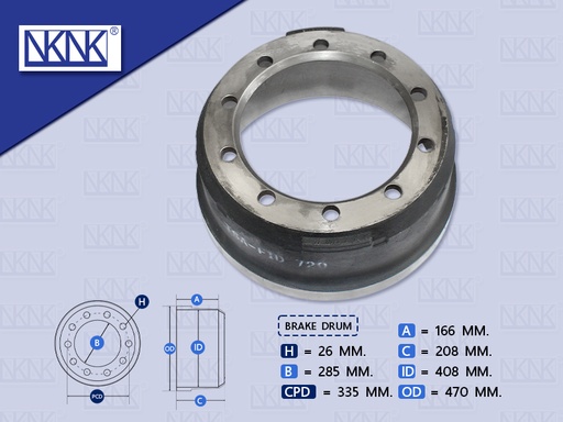 [0204-0215] จานเบรคหน้า IS ( DECA 360 6'' ) 10 น๊อต