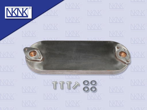 [0207-0542] ไส้ออยคลูเลอร์ IS (4HE1,4HK1) 4 ชั้น ขอบโค้ง (ไม่มีร่องโอริ้ง) (330*120MM)