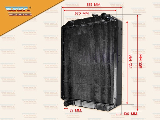[0310-0037] หม้อน้ำ HN (JO8C 260) ฝาหม้อน้ำอยู่ข้าง ท่อน้ำ L,R