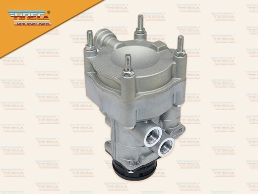 [0329-0040] วาว์ลจ่ายลมหลังเก๋ง EURO 6 ทาง รูใหญ่ ฝาหนา(มีกรอง)(HNEC)