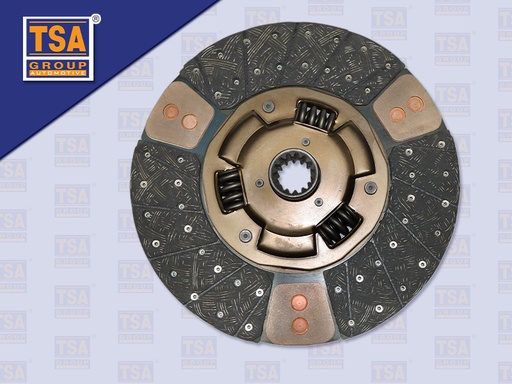 [0103-0083] แผ่นคลัช FS 15" 14 ร่อง ทองแดง รู 44.4 MM สปริง 6 ตัว 380*220 MM คอ 54 MM (TSA)