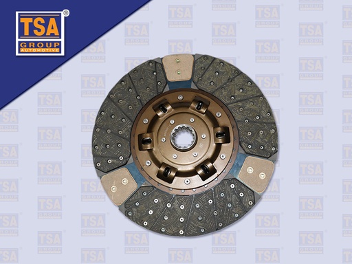 [0103-0086] แผ่นคลัช FS 17" 14 ร่อง ทองแดง 430*250 MM (TSA)