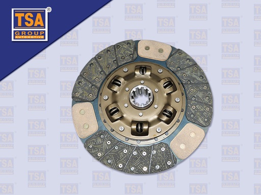 [0103-0089] แผ่นคลัช HN 14" 10 ร่อง ทองแดง รู 44.5 MM 350*220 MM (TSA)