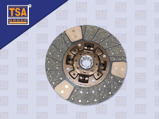 [0103-0159] แผ่นคลัช HN 15'' 10 ร่อง EURO3 ทองแดง รู 50 MM 380*220MM (TSA)