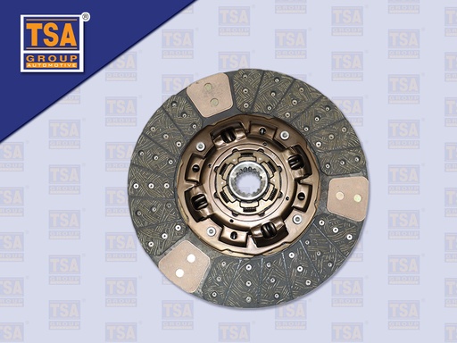 [0103-0216] แผ่นคลัช IS 16'' 16 ร่อง EURO3 ทองแดง รู 45 MM 410*260MM (TSA)