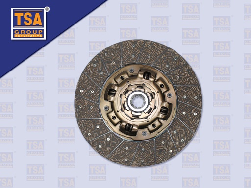 [0103-0225] แผ่นคลัช NS 16'' 10 ร่อง รู PD EURO3 ไม่ทองแดง รู 41.3 MM คอสั้น 52 MM 410*250 MM (TSA)