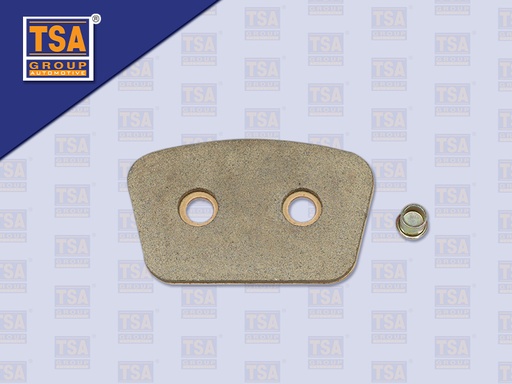 [0103-0241] ผ้าคลัชทองแดง IS DECA+รีเว็ท (1 ชุด = ผ้าคลัช 1 อัน รีเว็ท 1 อัน)