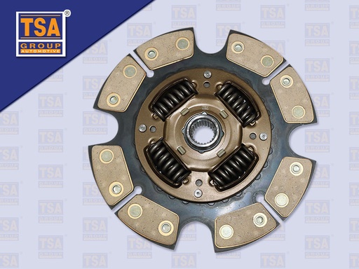 [0103-0269] แผ่นคลัช IS D-MAX 10" 24 ร่อง EURO3 ทองแดง 8 แฉก รู 25 MM (TSA)