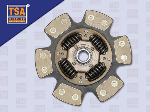 [0103-0272] แผ่นคลัช NS ZD30 10" 24 ร่อง EURO3 ทองแดง 6 แฉก รู 25 MM (TSA)