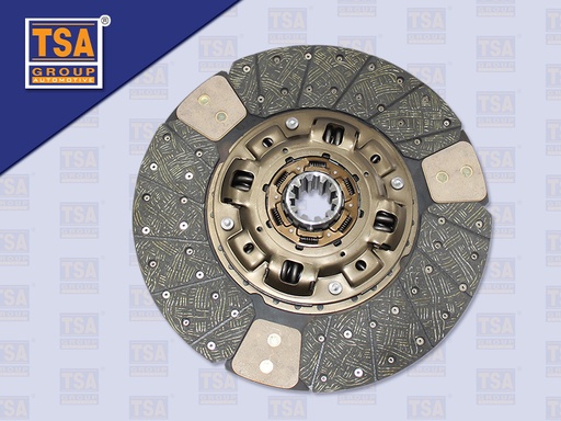 [0103-0290] แผ่นคลัช NS 16.5'' 10 ร่อง EURO3 ทองแดง รู 50 MM 420*250 MM (TSA)