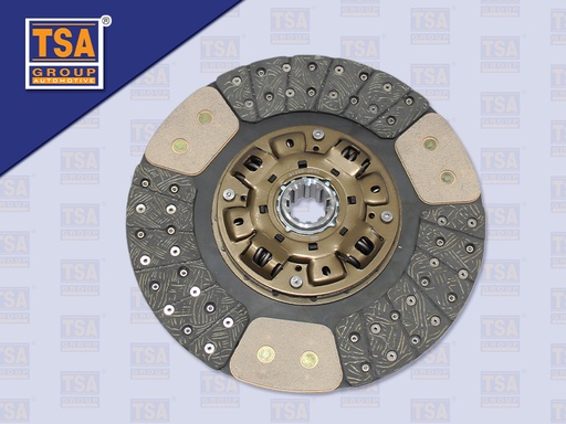 [0103-0294] แผ่นคลัช HN 13'' 10 ร่อง EURO3 ก้อนทองแดงใหญ่ รู 38 MM 325*210 MM (TSA)