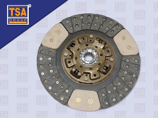 [0103-0295] แผ่นคลัช HN NO4C 13'' 14 ร่อง EURO3 ก้อนทองแดงใหญ่ รู 32.4 MM 325*210 MM (TSA)