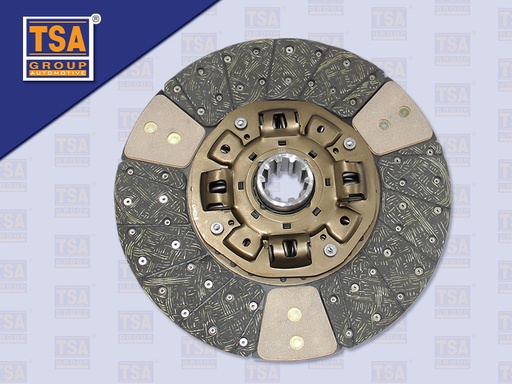 [0103-0298] แผ่นคลัช HN 15'' 10 ร่อง EURO3 2008 ก้อนทองแดงใหญ่ รู 45 MM 380*220 MM (TSA)