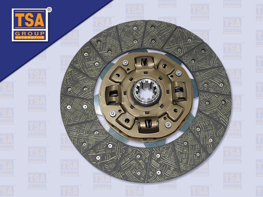 [0103-0301] แผ่นคลัช VOLVO 15.5'' 10 ร่อง EURO3 ไม่ทองแดง รู 45 MM 395*240 MM (TSA)